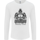Muay Thai Boxing MMA Martial Arts Kick Mens Long Sleeve T-Shirt White