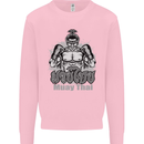 Muay Thai Boxing MMA Martial Arts Kick Mens Sweatshirt Jumper Light Pink