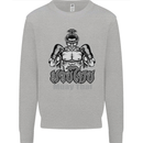 Muay Thai Boxing MMA Martial Arts Kick Mens Sweatshirt Jumper Sports Grey