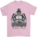 Muay Thai Boxing MMA Martial Arts Kick Mens T-Shirt Cotton Gildan Light Pink