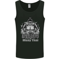 Muay Thai Boxing MMA Martial Arts Kick Mens Vest Tank Top Black