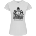Muay Thai Boxing MMA Martial Arts Kick Womens Petite Cut T-Shirt White