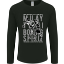 Muay Thai Boxing Spirit MMA Kick Boxing Mens Long Sleeve T-Shirt Black