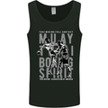 Muay Thai Boxing Spirit MMA Kick Boxing Mens Vest Tank Top Black