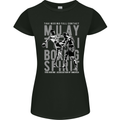 Muay Thai Boxing Spirit MMA Kick Boxing Womens Petite Cut T-Shirt Black