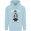 Muay Thai Fighter Mixed Martial Arts MMA Childrens Kids Hoodie Light Blue
