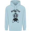 Muay Thai Fighter Mixed Martial Arts MMA Childrens Kids Hoodie Light Blue