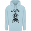 Muay Thai Fighter Mixed Martial Arts MMA Childrens Kids Hoodie Light Blue
