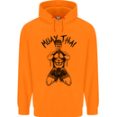 Muay Thai Fighter Mixed Martial Arts MMA Childrens Kids Hoodie Orange