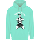 Muay Thai Fighter Mixed Martial Arts MMA Childrens Kids Hoodie Peppermint