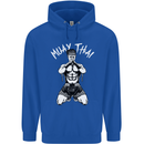 Muay Thai Fighter Mixed Martial Arts MMA Childrens Kids Hoodie Royal Blue