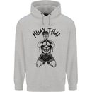 Muay Thai Fighter Mixed Martial Arts MMA Childrens Kids Hoodie Sports Grey