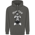 Muay Thai Fighter Mixed Martial Arts MMA Childrens Kids Hoodie Storm Grey