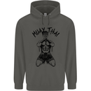 Muay Thai Fighter Mixed Martial Arts MMA Childrens Kids Hoodie Storm Grey