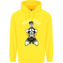 Muay Thai Fighter Mixed Martial Arts MMA Childrens Kids Hoodie Yellow