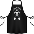 Muay Thai Fighter Mixed Martial Arts MMA Cotton Apron 100% Organic Black