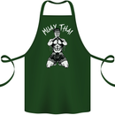 Muay Thai Fighter Mixed Martial Arts MMA Cotton Apron 100% Organic Forest Green