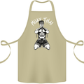 Muay Thai Fighter Mixed Martial Arts MMA Cotton Apron 100% Organic Khaki