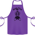 Muay Thai Fighter Mixed Martial Arts MMA Cotton Apron 100% Organic Purple