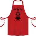 Muay Thai Fighter Mixed Martial Arts MMA Cotton Apron 100% Organic Red