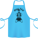 Muay Thai Fighter Mixed Martial Arts MMA Cotton Apron 100% Organic Turquoise