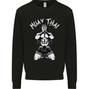 Muay Thai Fighter Mixed Martial Arts MMA Kids Sweatshirt Jumper Black