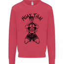 Muay Thai Fighter Mixed Martial Arts MMA Kids Sweatshirt Jumper Heliconia
