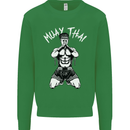 Muay Thai Fighter Mixed Martial Arts MMA Kids Sweatshirt Jumper Irish Green