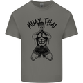Muay Thai Fighter Mixed Martial Arts MMA Kids T-Shirt Childrens Charcoal
