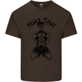 Muay Thai Fighter Mixed Martial Arts MMA Kids T-Shirt Childrens Chocolate