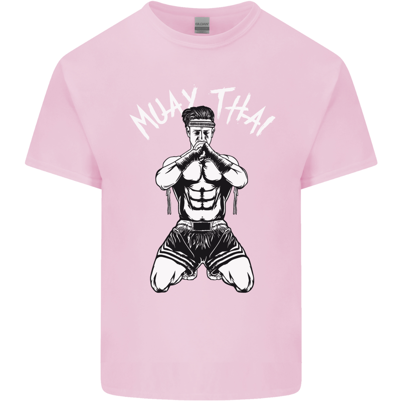 Muay Thai Fighter Mixed Martial Arts MMA Kids T-Shirt Childrens Light Pink