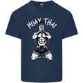 Muay Thai Fighter Mixed Martial Arts MMA Kids T-Shirt Childrens Navy Blue