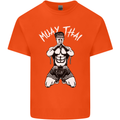 Muay Thai Fighter Mixed Martial Arts MMA Kids T-Shirt Childrens Orange