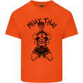 Muay Thai Fighter Mixed Martial Arts MMA Kids T-Shirt Childrens Orange