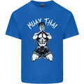 Muay Thai Fighter Mixed Martial Arts MMA Kids T-Shirt Childrens Royal Blue