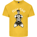 Muay Thai Fighter Mixed Martial Arts MMA Kids T-Shirt Childrens Yellow
