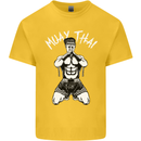 Muay Thai Fighter Mixed Martial Arts MMA Kids T-Shirt Childrens Yellow