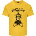 Muay Thai Fighter Mixed Martial Arts MMA Kids T-Shirt Childrens Yellow