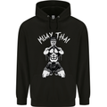Muay Thai Fighter Mixed Martial Arts MMA Mens 80% Cotton Hoodie Black
