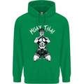 Muay Thai Fighter Mixed Martial Arts MMA Mens 80% Cotton Hoodie Irish Green