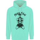 Muay Thai Fighter Mixed Martial Arts MMA Mens 80% Cotton Hoodie Peppermint