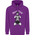 Muay Thai Fighter Mixed Martial Arts MMA Mens 80% Cotton Hoodie Purple