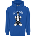 Muay Thai Fighter Mixed Martial Arts MMA Mens 80% Cotton Hoodie Royal Blue