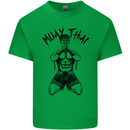 Muay Thai Fighter Mixed Martial Arts MMA Mens Cotton T-Shirt Tee Top Irish Green