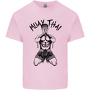 Muay Thai Fighter Mixed Martial Arts MMA Mens Cotton T-Shirt Tee Top Light Pink