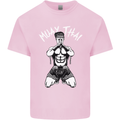 Muay Thai Fighter Mixed Martial Arts MMA Mens Cotton T-Shirt Tee Top Light Pink