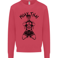 Muay Thai Fighter Mixed Martial Arts MMA Mens Sweatshirt Jumper Heliconia