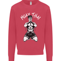 Muay Thai Fighter Mixed Martial Arts MMA Mens Sweatshirt Jumper Heliconia