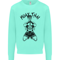 Muay Thai Fighter Mixed Martial Arts MMA Mens Sweatshirt Jumper Peppermint