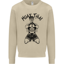 Muay Thai Fighter Mixed Martial Arts MMA Mens Sweatshirt Jumper Sand